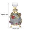 15ML Beauty Salon Premium Thickened Flowers Glass Perfume Empty Bottle Vacuum Bottle Essential Oil Olive Oil Reusable Storage Bottle view 2