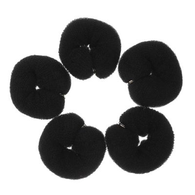 BIUDECO 5pcs Foam Hair Bun Maker for Thick Hair Soft Donut Bun Accessories for Women and Girls for Bridal Dance and Everyday Styles