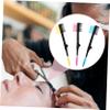 Beatifufu 3pcs Portable Double Foldable Eyebrow and Eyelash Comb Compact Beauty Tool for Eyebrow Grooming and Lash Curling Yellow Orange and view 4
