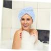 Beatifufu Hair Turban for Wet Hair Absorbent Shower Cap Fast Drying No Shedding Comfortable Multi-Purpose for Women view 4