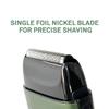 CaliberPro Solo Single Foil Professional Shaver with Digital Display  Cordless, IPX4 Waterproof, USB-C Rechargeable, Long-Lasting Performance, Green view 4