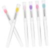AUTSUPPL 6pcs Portable Lip Brush Covers Dust Lip Gloss Applicator for Makeup Travel and Home Use Includes and view 1