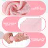 Newwiee 40 Pcs Wash Cloth Bulk Cotton Bath Hand Face Washcloths Soft Quick Drying Towel for Women Bathroom Washing Body Viscose Fiber Multipurpose Fingertip Rags (10 x 10 Inch,Pink) view 3