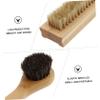 FOYTOKI 2Pcs Wooden Bristle Nail Cleaning Brush Set Dual-Sided Finger Scrubbers for Manicure and Pedicure Natural Pig Bristle Ergonomic Design for Easy Use view 3