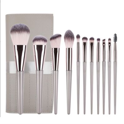 WXLYJXUE Make Up Brushes Set Makeup Brush Set 11 Pieces Soft Bristles for Foundation Concealer Eyeshadow Brush Makeup Tools Set(G)