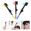 FOMIYES 3pcs Portable Double-head Eyebrow Comb and Eyelash Curler Set Foldable Design for Easy Travel Includes Yellow Orange and Blue Comb Tools for Eyebrow and Eyelash Grooming view 4