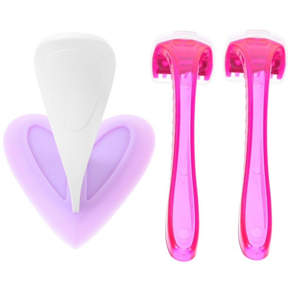 AUTSUPPL Bikini Shaver 3pcs Random Color Plastic Shaver Hair Removal Tool for Bikini Underarm Smooth Skin