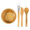 FOMIYES 4pcs Bamboo Facial Mask Bowl Set Diy Mixing Tools Spatula Brush Spoon for Skin Care Easy to Clean Reusable Face Mask Kit view 1