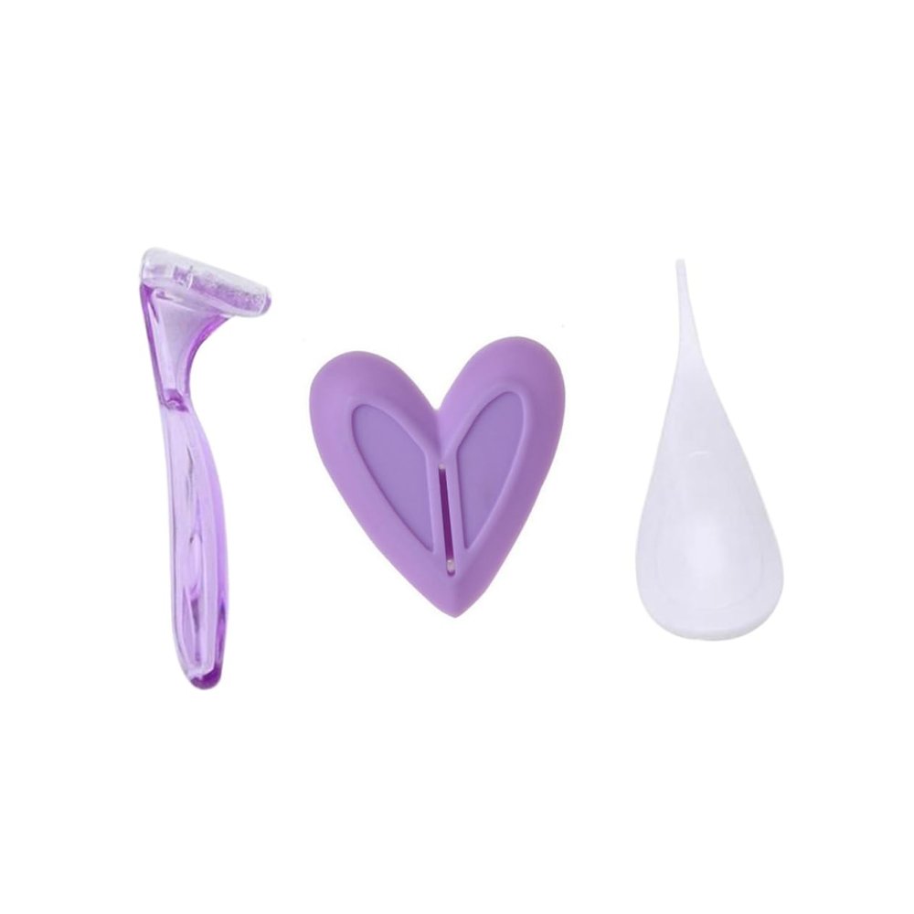 Ipetboom Ladies Trimmer Set 3pc Bikini Shaver Kit Plastic Razor Hair Removal Tool for Bikini Body Underarm Random Color