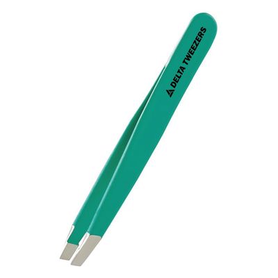 Delta Tweezer Eyebrow Tweezers for Women Facial Hair Pinzas Para Cejas Professional Stainless Steel Ingrown Facial Hair Removal Tweezer Men & Beauty & Personal Care Tools (1, Green)