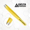 Delta Tweezer Eyebrow Tweezers for Women Facial Hair Pinzas Para Cejas Professional Stainless Steel Ingrown Facial Hair Removal Tweezer Men & Beauty & Personal Care Tools (1, Yellow) view 2