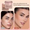 FelinWel Highlight Contour Makeup Palette Effortless Blending Matte Shimmer Highlighter Palette and Bronzer Powder for Warm Toned Skin with Brush view 4