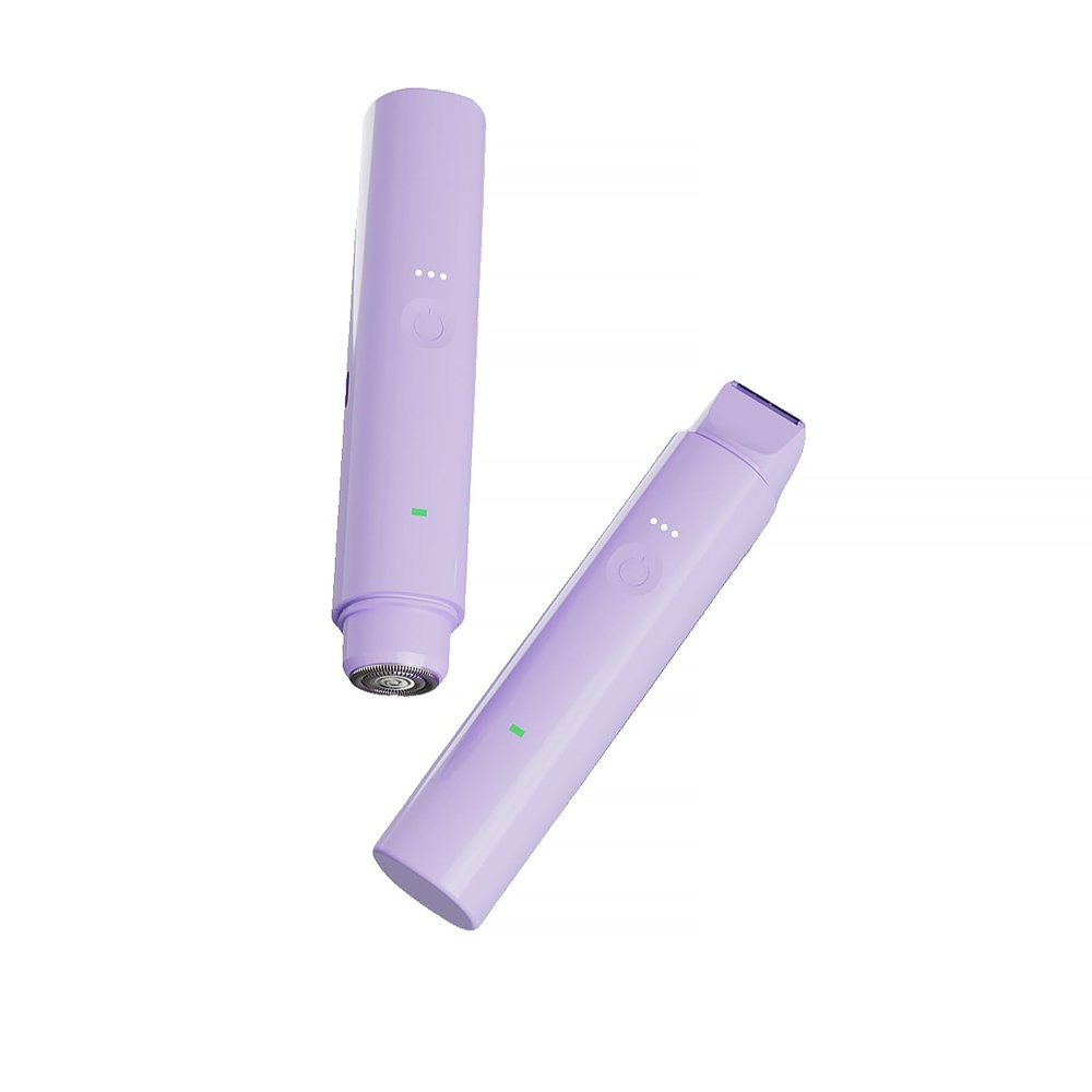 Double Head Electric Shaver - Single Ceramic Blade Design, Wet & Dry Use, Full Body Grooming, Women's Intimate Area Trimmer, Underarms, Face & Delicate Areas, Smooth & Comfortable Shaving Experience