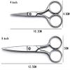 Stainless Steel Nose Hair Scissors Ear Trimmers Cut Beauty Tool,3.5 Inch view 3