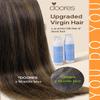 DOORES Tape in hair extension + Tape Tabs, 50g 20pcs 18 Inch Tape in Human Hair Extensions Balayage Dark Brown to Chestnut Brown and 72pcs Double Sided Tape Adhesive view 2
