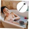 FOMIYES Silicone Bath Scrubber Handle Ergonomic Back Exfoliating Brush for Men and Women Soft Bristles for Cleaning for Daily Shower Use view 2