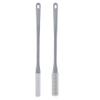 2PCS Toe Gap Cleaning Brush Long Handle,15.7 Inch Soft Silicone Shower Foot Scrubber,Hanging Foot Brush with Hole, Easy to Clean Foot Washer for Shower Seniors,Elderly,Men and Women,Toe Cleaning Brush view 1