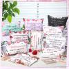 Kacctyen 30 Pcs Spanish Bible Christian Women's Religious Gift Cosmetic Bags Inspirational Bible Verse Pencil Pouch Motivational Makeup Bag with Zipper for Travel (Classic) view 2