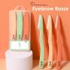 SNS Collections Eyebrow Razor - Premium Facial Hair Remover for Women, Smooth Dermaplaning Tool, Gentle & Safe, Stainless Steel, Compact Design for Travel & Daily Use (3-Pack) view 2