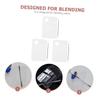 FOMIYES 3sets Cosmetic Mixing Makeup Mixing Plates Palette Set Spatula Acrylic Easy to Clean view 3