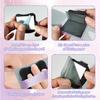 BOROLA 3-in-1 Cute Girl Bamboo Charcoal Oil Blotting Paper Set for Face 100 Sheets Oil Absorbing Sheet with Portable Mirror & Adhesive Makeup Puff, Blotting Paper for Oily Skin, Design for Men & Women view 4