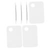 FOMIYES 3sets Transparent Nail Art Mixing with Spatulas for Makeup and Cosmetic Blending Manicure Accessories for Professionals and Home Use view 1