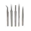 Built with Passion 5-in-1 Stainless Steel Tweezer Set, Precision Multi-Purpose Tweezers Set  Precision Crafted, Multi-Purpose Tweezers for Eyebrows, Splinters, Ingrown Hairs, Rust-Resistant view 1