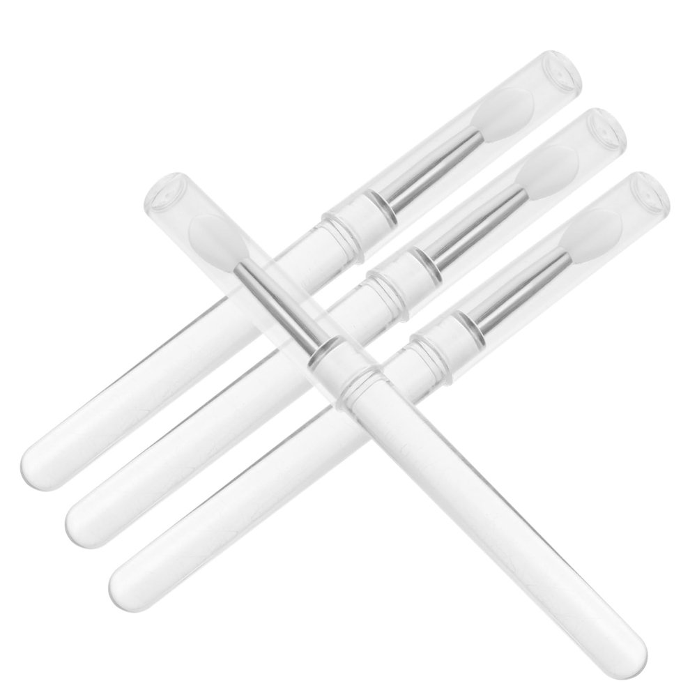 Beatifufu 4pcs Silicone Lip Makeup Applicator Durable Lip Brush Mask and Foundation Concealer Tools with Handles for Fashion Enthusiasts