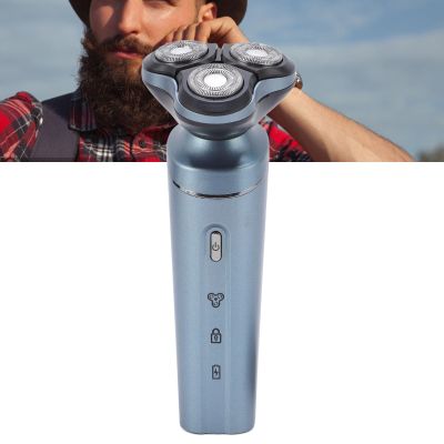 Electric Foil Shaver for Men, 3 in 1 Compact Water Proof Rechargeable Beard Trimmer, 3 Head Washable Beard Clipper, Portable Travel Electric Shaver