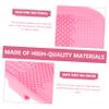FOMIYES Makeup Brush Cleansing Mats Silicone Brush Cleaning Pad Makeup Tool Cleaner for Face Brow view 3