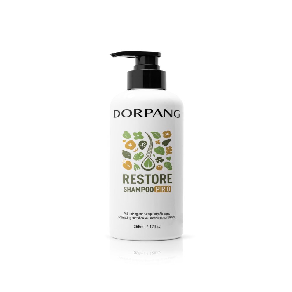 DORPANG Restore Shampoo for Thinning Hair, Balance Scalp environment, Thicker and Fuller-Looking Hair, Paraben, Phthalate and Sulfate Free - 355ml (12 fl oz)