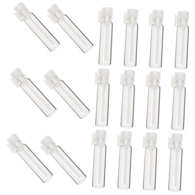 HAPINARY Cosmetic Sub Bottle 100pcs Mini Perfume Bottles with White Plastic Rod Cap for Essential Oil