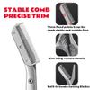 DINNAT Eyebrow Trimmer Scissor With Comb, Eyebrow Trimmers, Professional Precision Eyebrow Trimmer, Stainless Steel Eyebrow Trimmer Scissors with Combs, A Must-have Makeup Tool (Dark Grey) view 4