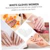 FOMIYES 15 Pairs White Cotton Gloves for Moisturizing Gloves for Dry Hands Men's Women's Inspecting Gloves view 4