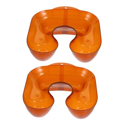 FOMIYES 2pcs Multifunctional Hairdressing Neck Tray Hair Dye Perm Tray for Salons and Home Use Easy to Clean Shoulder Support for Hair Stylists