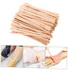 AUTSUPPL 100pcs Wooden Wax Applicators for Hair Removal Lightweight Oval Top Wax Sticks for Body and Nose Waxing Safe and Smooth Surface for Spa and Home Use view 4