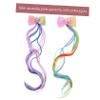BIUDECO Diy Hair Extensions Set 4pcs Unicorn Hair Clips for Boys and Girls Comfortable Attachment Natural and Full Look view 2