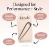 Kitsch Metal French Hair Pin for Women - Elegant Hair Accessories, Ideal for Buns & French Twist, Designed for a Secure, Comfortable Fit | Ideal Gifts for Women - Hematite view 4