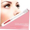 Beatifufu 10pcs Eyelash Extensions Applicator Brushes with Glitter Tube Ergonomic Eyelash Comb for Lashes and Brows Easy Grip Makeup Tools Transparent Orange view 2
