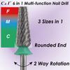 C & I Nail Drill Bit 6 in 1 E File Pro Gel & Acrylic Remover, Coarse view 2