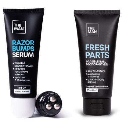 The Man Razor Bumps Serum & Ball Gel Deodorant - Bundle