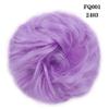 Friggqwe Fake hair Wig ball head female lazy fluffy realistic simulation hair elastic rubber band flower bud hair accessories Hair buns hair piece(Lilac) view 2