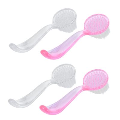 Gogogmee 4pcs Handle Grip Nail Brush Soft Bristles for Gentle Cleaning for Fingernails Toenails and Household Use Lightweight and Easy to Store