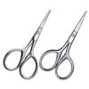 AUTSUPPL 2pcs Eyebrow Scissors for Women Small Scissor Beauty Stylish Stainless Steel Eyebrow Trimmers view 1