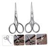 AUTSUPPL 2pcs Eyebrow Scissors for Women Small Scissor Beauty Stylish Stainless Steel Eyebrow Trimmers view 3