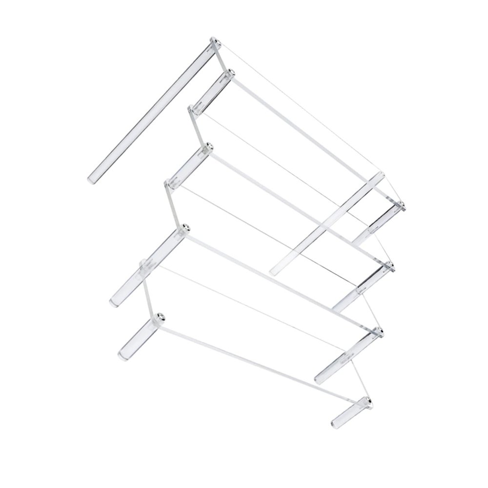GRIRIW Acrylic Display Stand, 4-Tier Detachable Shelf Model Storage Rack