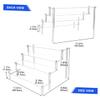 GRIRIW Acrylic Display Stand, 4-Tier Detachable Shelf Model Storage Rack view 2