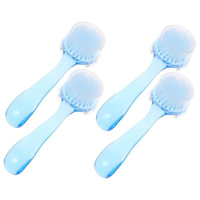 Ipetboom 4pcs Nail Brushes for Nail Art Hand Fingernail Cleaner Brush Facial Cleaning Dust Cleaner Manicure Cleaning Tools
