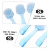 Ipetboom 4pcs Nail Brushes for Nail Art Hand Fingernail Cleaner Brush Facial Cleaning Dust Cleaner Manicure Cleaning Tools view 4