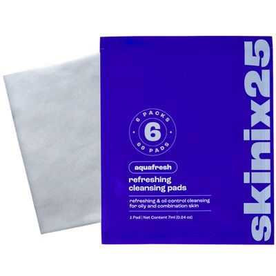 Aquafresh Facial Cleansing Pads  60 Individually Wrapped Cotton Wipes for Oily & Combination Skin | On-the-Go Face Wipes for Travel, Gym & Daily Skincare